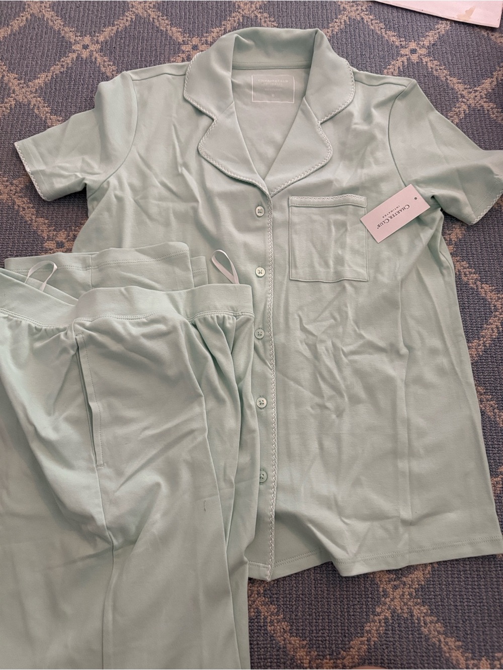 Charter Club Mint Green Intimates Top